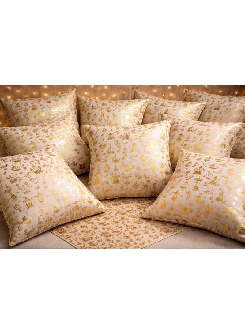 كوشن قطيفة مطبوعة بصمة – 2 قطعة كفر مخدة رمضان أبيض كوشن قطيفة، كفر مخدة، كوشن رمضان، مخدة ديكور، كوشن مطبوع، ديكور رمضاني، زينة رمضان، كوشن أبيض، مخدات انتريه،